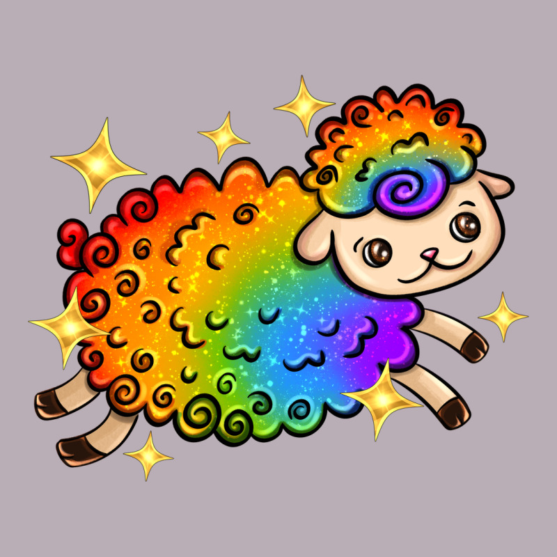 Rainbow Sheep With Star Vintage Tee by texasbilliewilder | Teevron