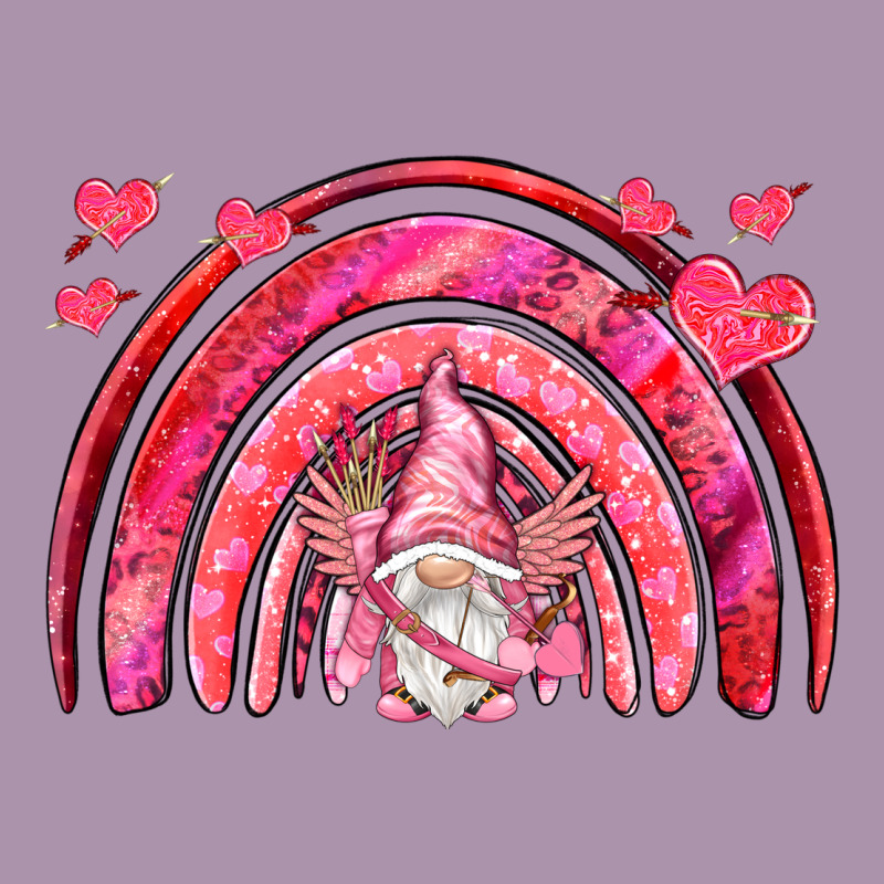 Valentines Day Rainbow With Cupid Gnome Heavyweight Hoodie by NancyCooperArtShop | Teevron
