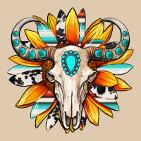 Western Bull Skull Sunflower Heavyweight Sweatshirt | Teevron