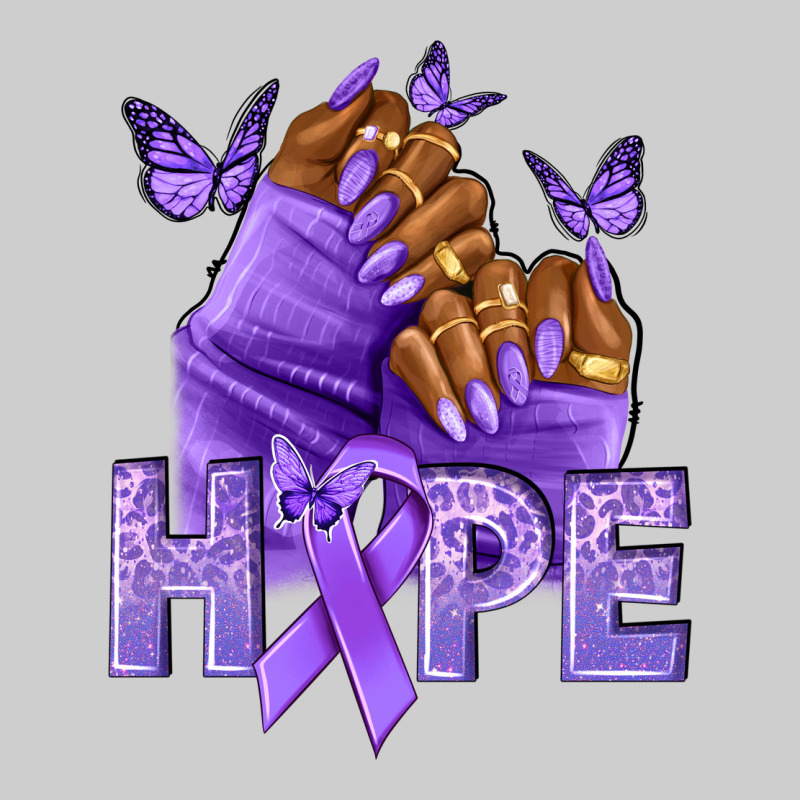 Hope Lavender Ribbon All Cancers Premium Sweatshirt by NancyCooperArtShop | Teevron