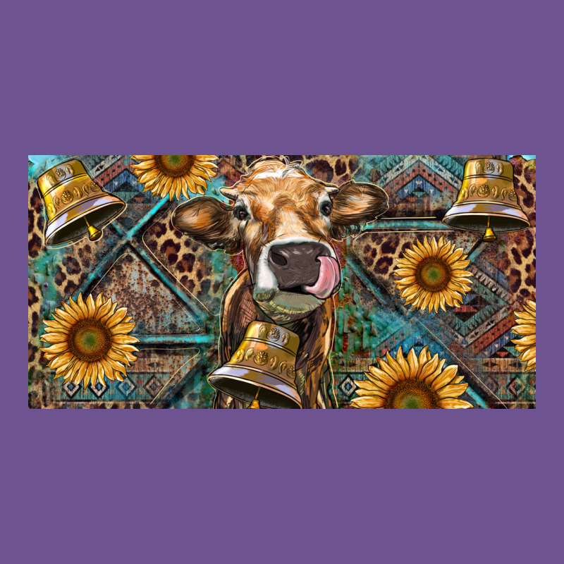 Cow With Aztec Leopard And Sunflower Vintage Tee by RanaPortraitStore | Teevron