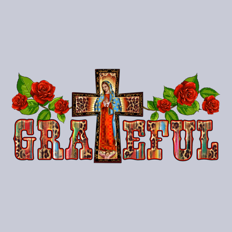 Grateful Guadalupe Cross Heavyweight Hoodie by BarkalooDesign | Teevron