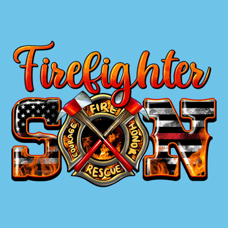 American Flag Firefighter Son Premium Sweatshirt by LillyAllenDesigns | Teevron