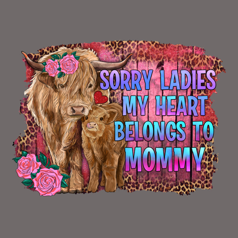 Sorry Ladies My Heart Belongs To Mommy Highland Cow And Calf Urban Heavy Tee by RanaPortraitStore | Teevron