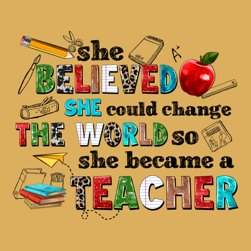 She Believed She Could Change The World So She Bec Premium Hoodie by NancyCooperArtShop | Teevron