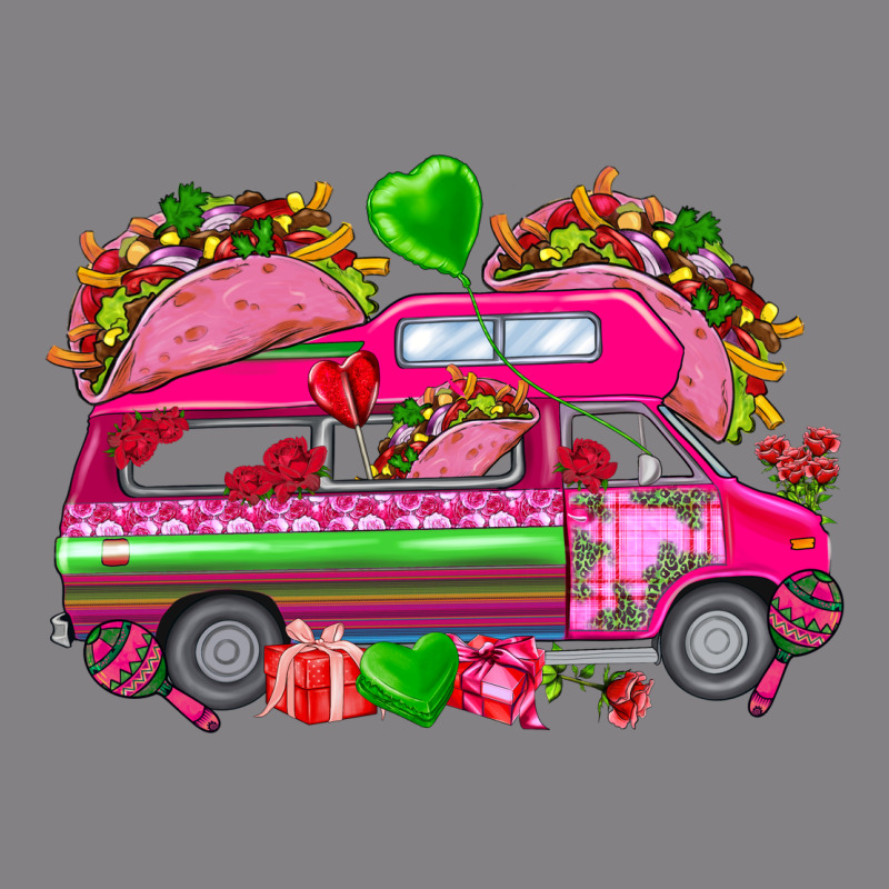Valentines Day Tacos Truck Heavyweight Hoodie by NancyCooperArtShop | Teevron