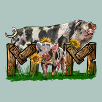 Western Mom With Spotted Pig And Baby Pig Premium Sweatshirt | Teevron