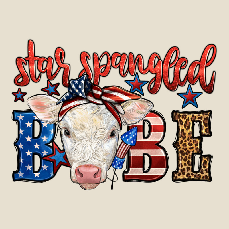Western Star Spangled Baby Cow Urban Hoodie by LillyAllenDesigns | Teevron