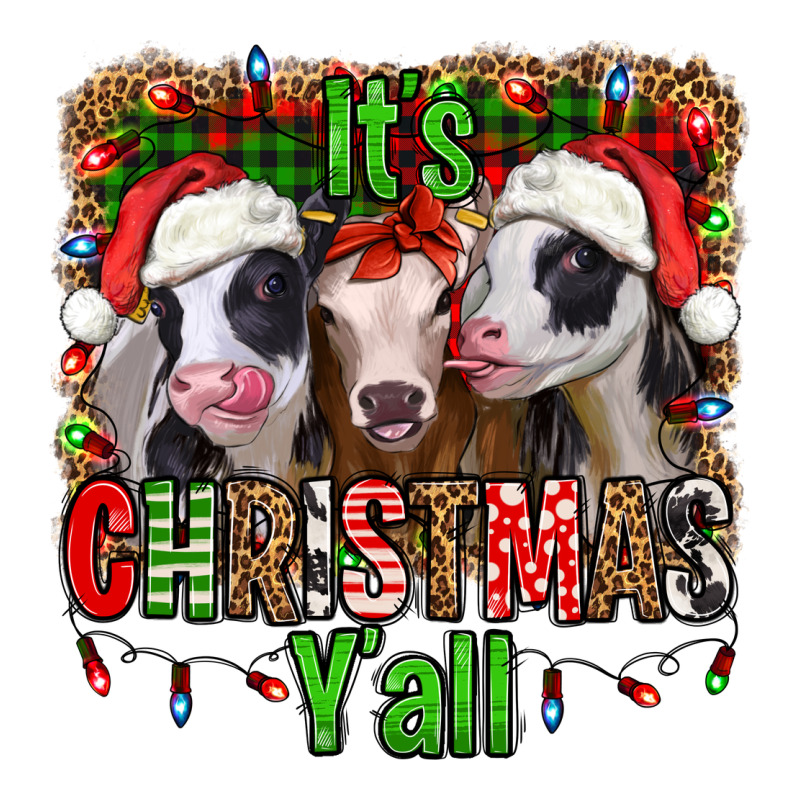 It's Christmas Y'all Heifers Heavyweight Hoodie by Jasminsmagicworld | Teevron