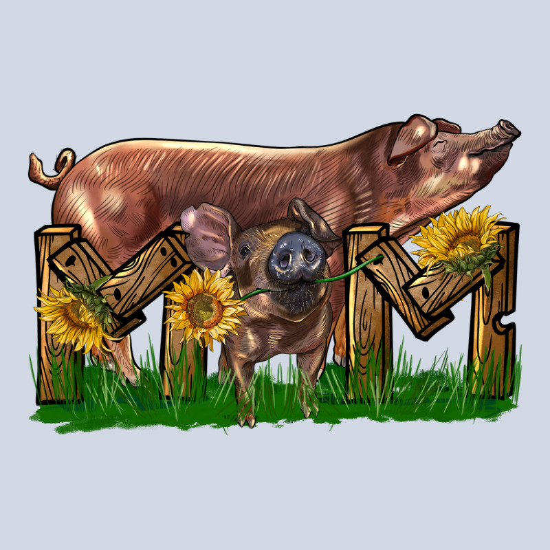 Western Mom With Duroc Pig And Baby Pig Premium Sweatshirt by LillyAllenDesigns | Teevron