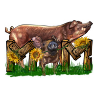 Western Mom With Duroc Pig And Baby Pig | Teevron