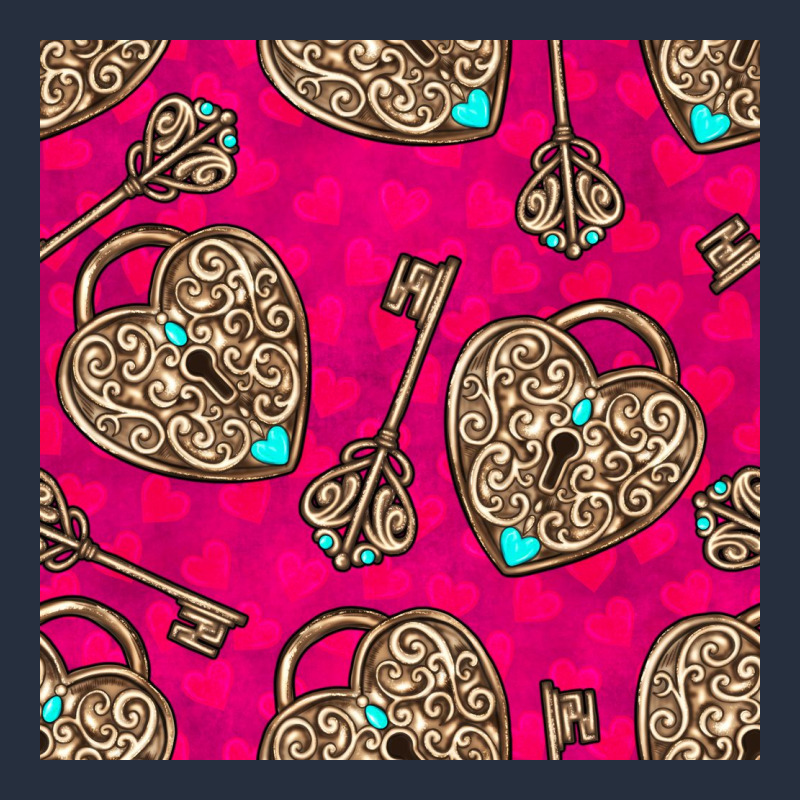 Valentines Day Lock And Key Seamless Pattern Zipper Hoodie by BundleAndBundleShop | Teevron