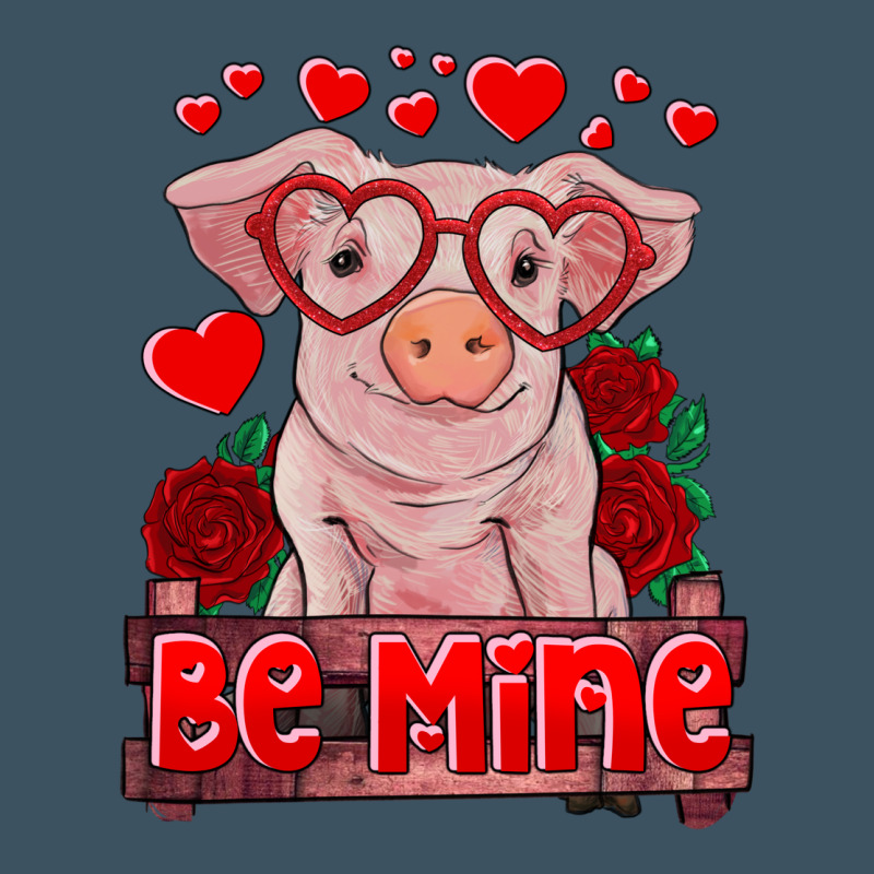Be Mine Valentine's Day Baby Pig Urban Heavy Tee by RanaPortraitStore | Teevron