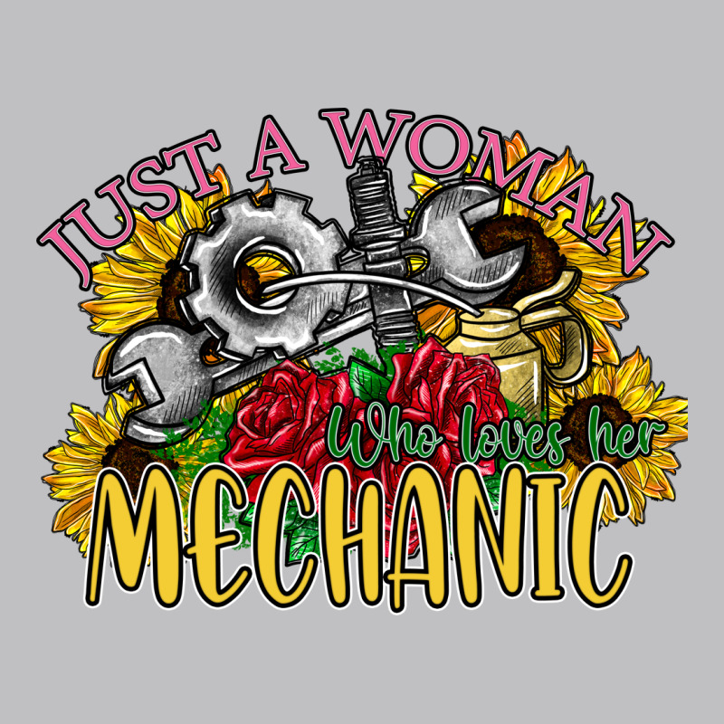 Just A Woman Who Loves Her Mechanic Long Sleeve Tee by SublimationCraftShop | Teevron