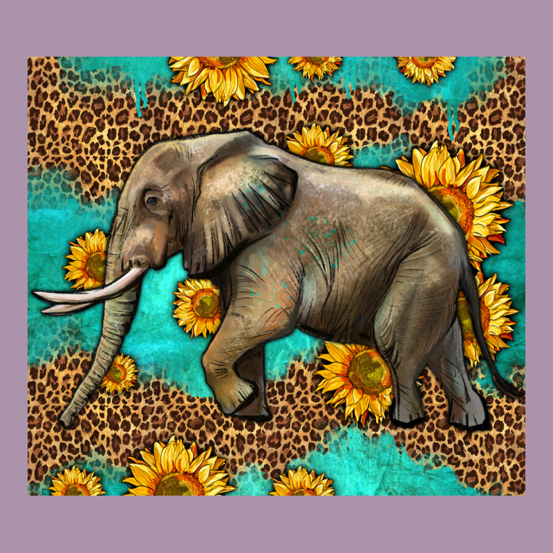 Western Sunflowers Elephant Heavyweight Hoodie by LillyAllenDesigns | Teevron