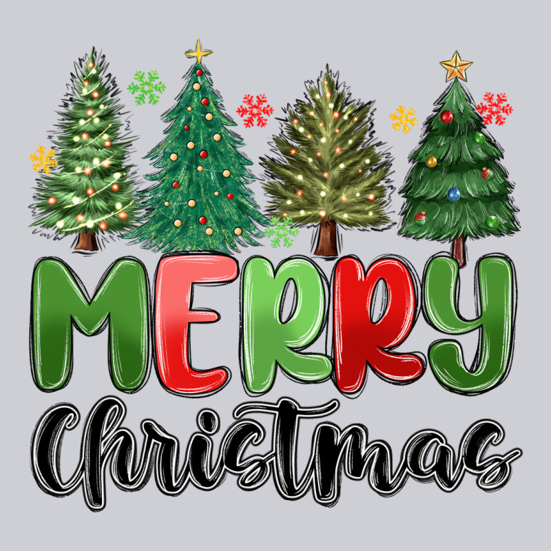 Merry Christmas Trees Heavyweight Sweatshirt by MaliasSmallBusiness | Teevron