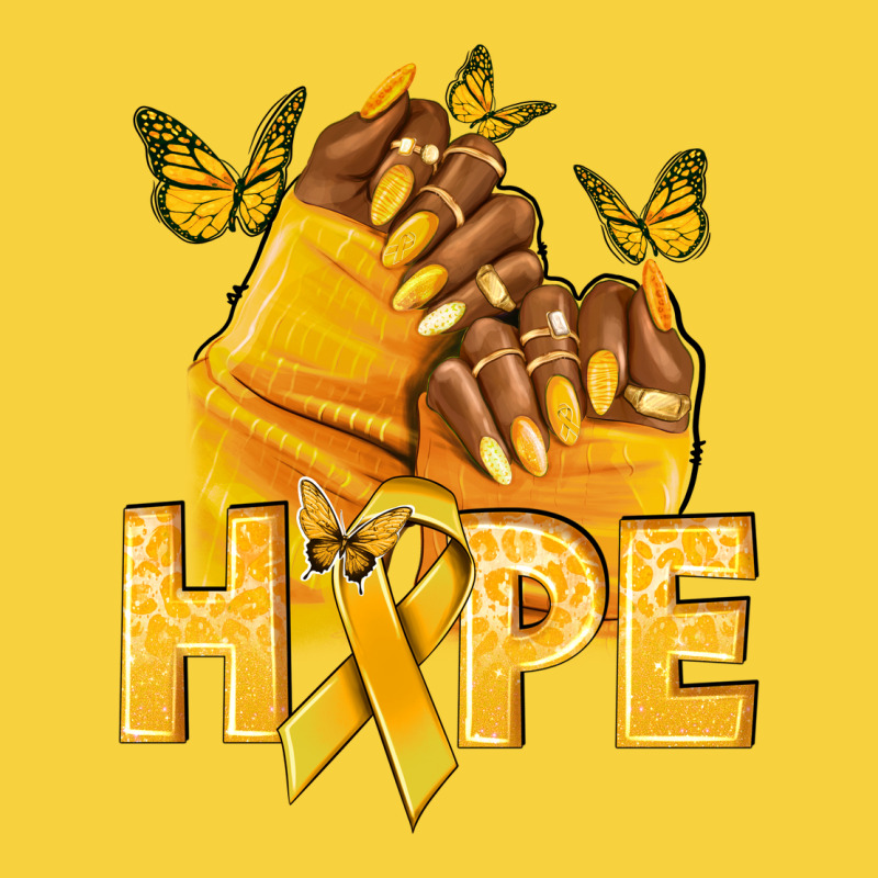 Hope Yellowribbonchildhood Cancer Nails Premium Sweatshirt by NancyCooperArtShop | Teevron