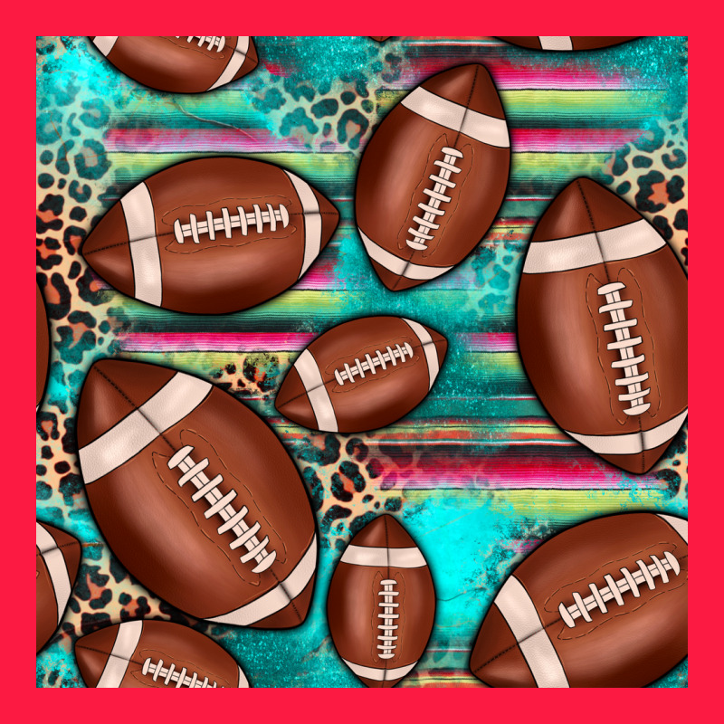 Football Leopard Turquoise Seamless Pattern Zipper Hoodie by JahusDesignShop | Teevron