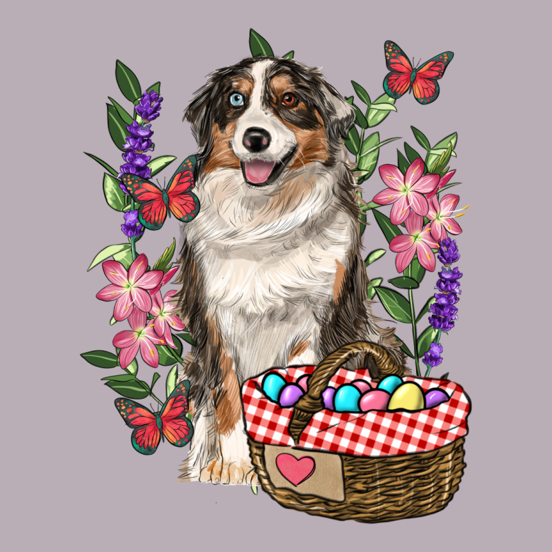 Easter Aussie Australian Shepherd Vintage Tee by RanaPortraitStore | Teevron