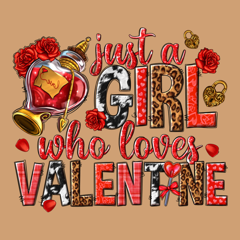 Just A Girl Who Loves Valentine Vintage Tee by texasbilliewilder | Teevron