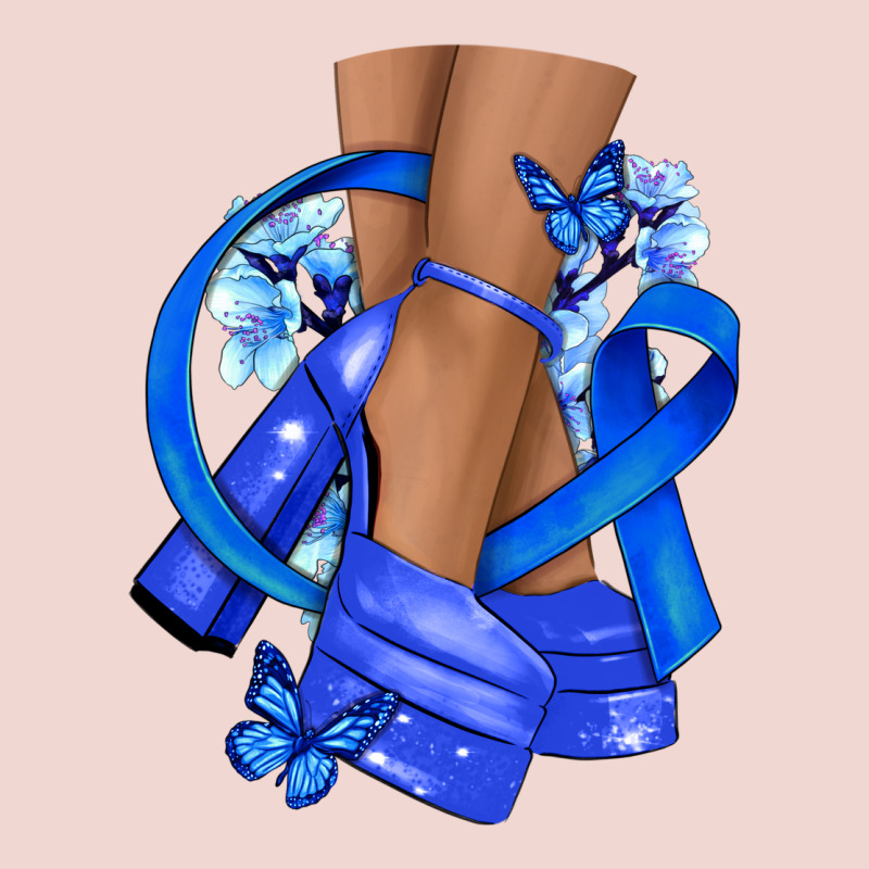 Colon Cancer Heels Premium Sweatshirt by NancyCooperArtShop | Teevron