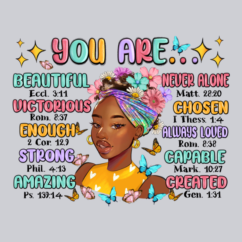 You Are Beautiful Victorious Enough Strong Heavyweight Sweatshirt by MaliasSmallBusiness | Teevron