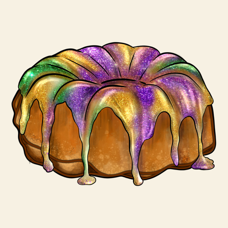 King Cake Vintage Tee by BarkalooDesign | Teevron