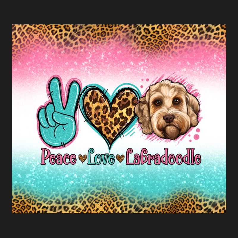 Peace Love Labradoodle Heavyweight Hoodie by Jasminsmagicworld | Teevron