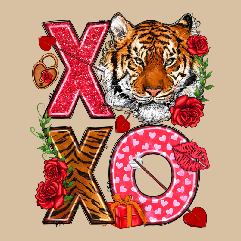 Xoxo With Tiger Heavyweight Hoodie by NancyCooperArtShop | Teevron