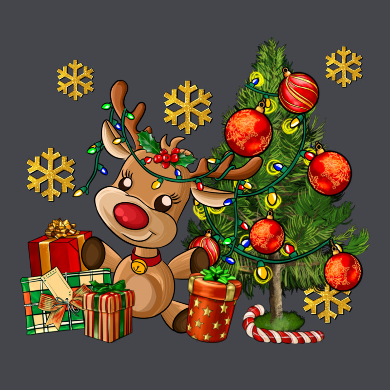Reindeer And Christmas Tree Long Sleeve Tee by AdoDesignShop | Teevron