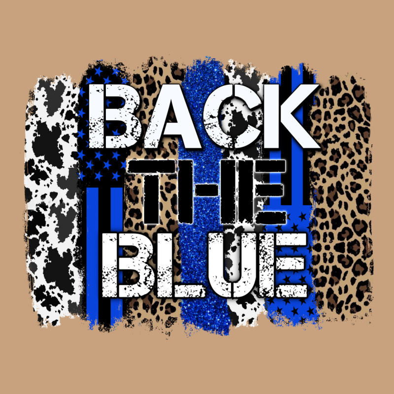 Back The Blue Brushstroke Vintage Tee by Zillion Design Studio | Teevron