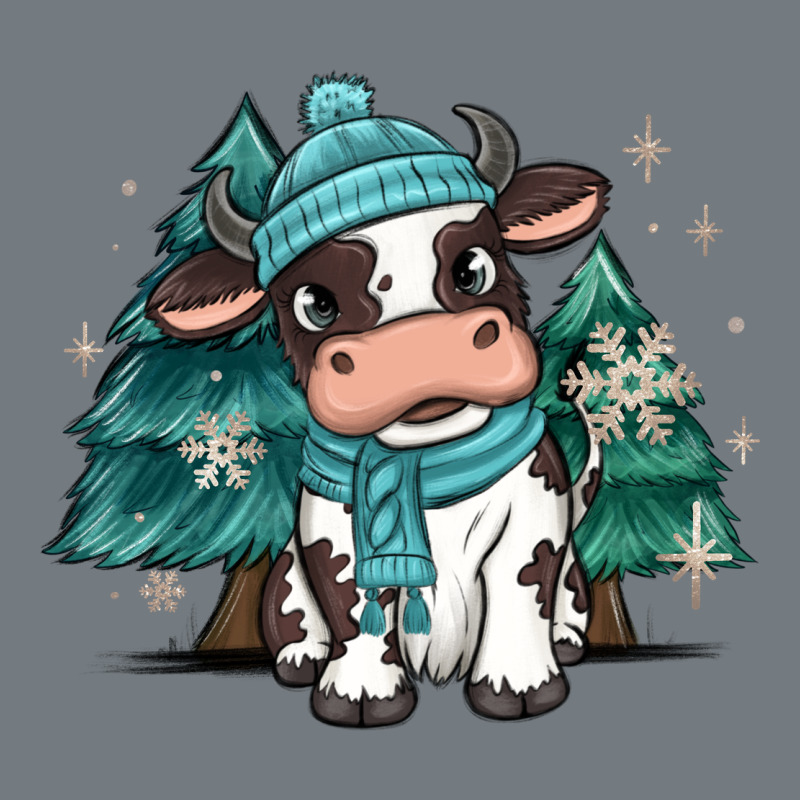 Winter I'm Udderly Freezing Baby Cow Heavyweight Sweatshirt by MaliasSmallBusiness | Teevron