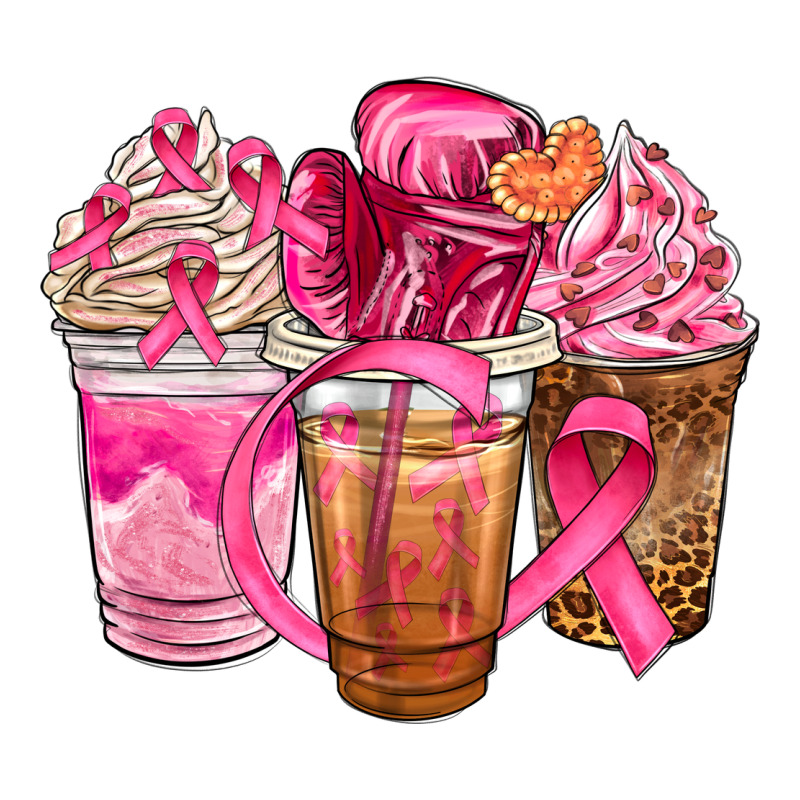 Breast Cancer Coffee Cups Premium Sweatshirt by NancyCooperArtShop | Teevron