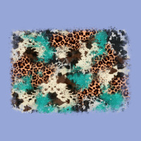 Turquoise Glitter Cowhide Background Classic Tee | Teevron
