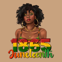 1865 Juneteenth With Afro Black Woman Vintage Tee | Teevron