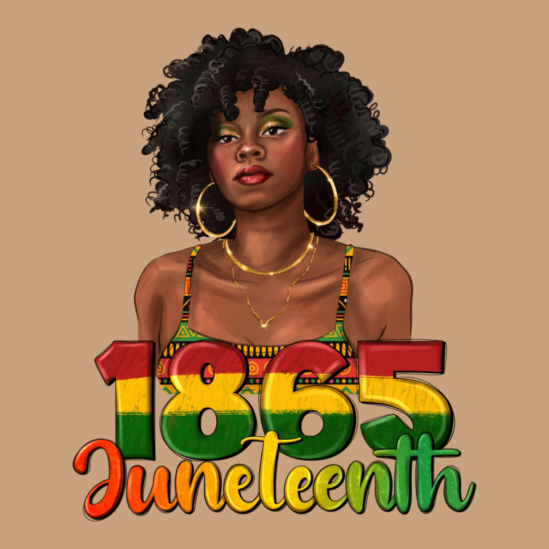 1865 Juneteenth With Afro Black Woman Vintage Tee by texasbilliewilder | Teevron