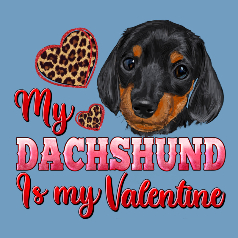 My Dachshund Is My Valentine Urban Heavy Tee by RanaPortraitStore | Teevron