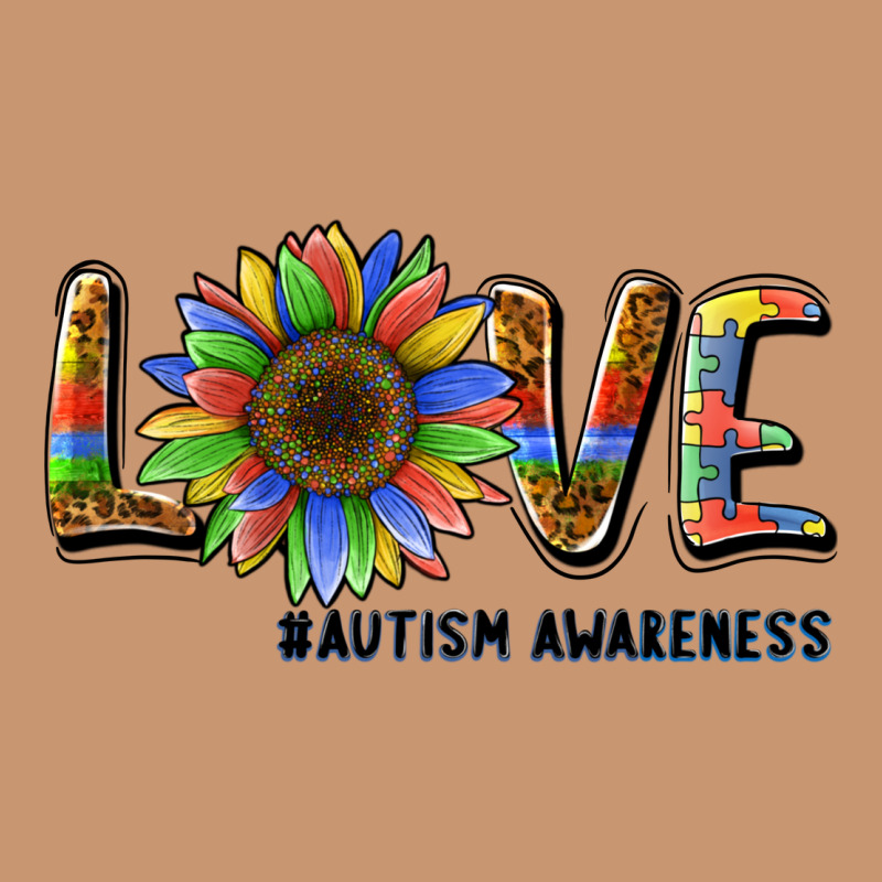 Love Sunflower Autism Awareness Heavyweight Hoodie by BarkalooDesign | Teevron