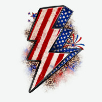 Leopard American Flag Lightning Bolt Urban Heavy Tee | Teevron