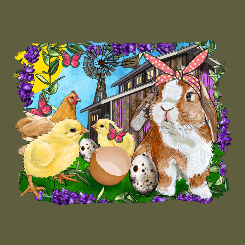 Easter Farm Chicks And Bunny Vintage Tee by RanaPortraitStore | Teevron