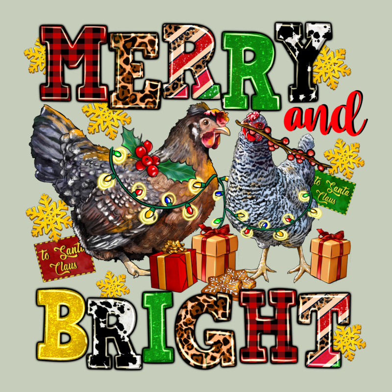 Chicken Merry And Bright Long Sleeve Tee by AdoDesignShop | Teevron