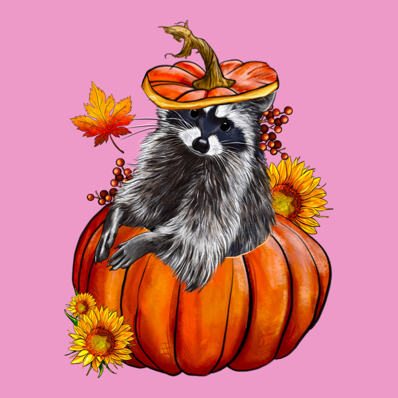 Fall Pumpkin Raccoon Urban Hoodie by LillyAllenDesigns | Teevron