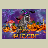 Happy Halloween Raccoon Heavy Core Tee | Teevron