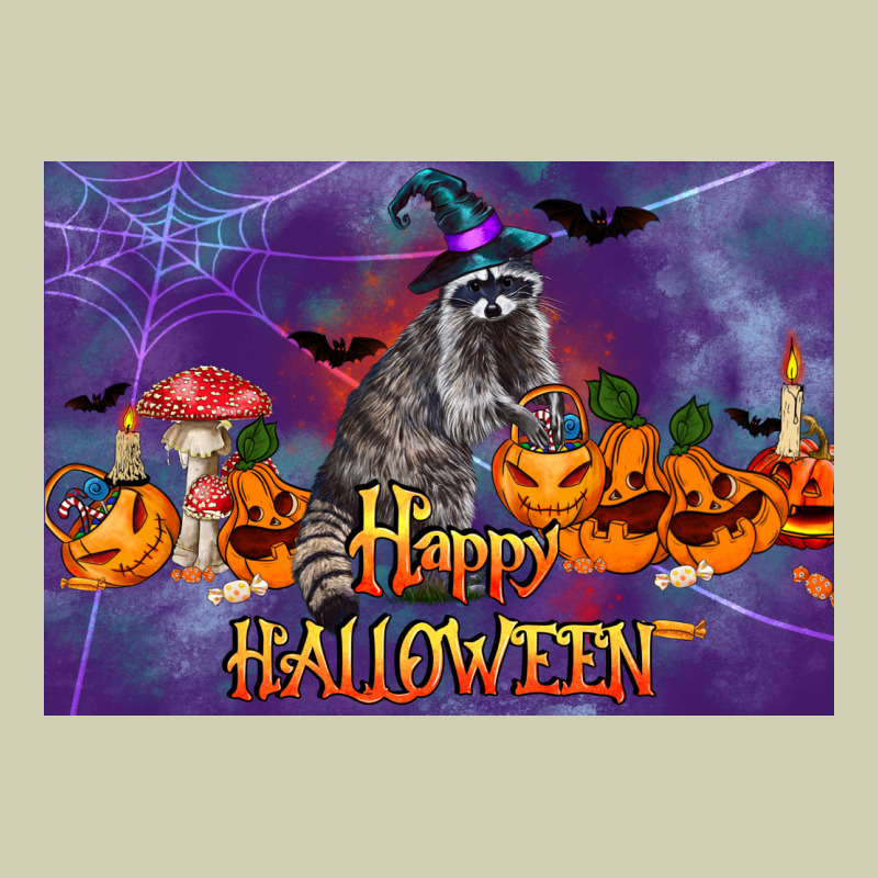 Happy Halloween Raccoon Heavy Core Tee by LillyAllenDesigns | Teevron