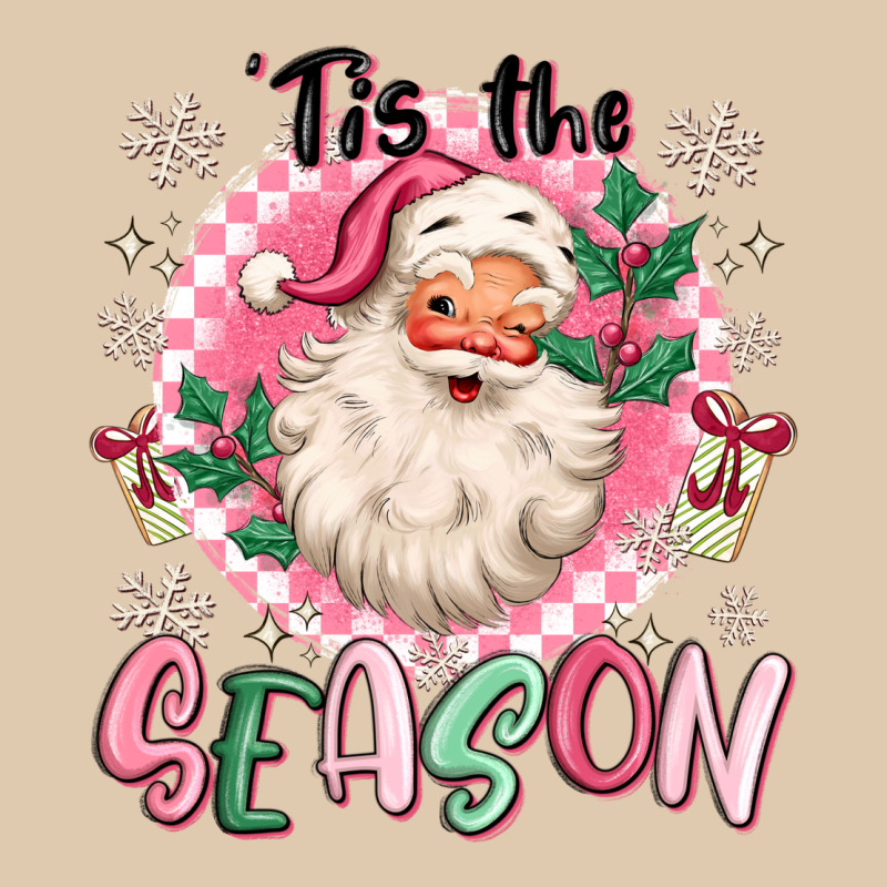 Pink Santa 'tis The Season Heavyweight Sweatshirt by MaliasSmallBusiness | Teevron