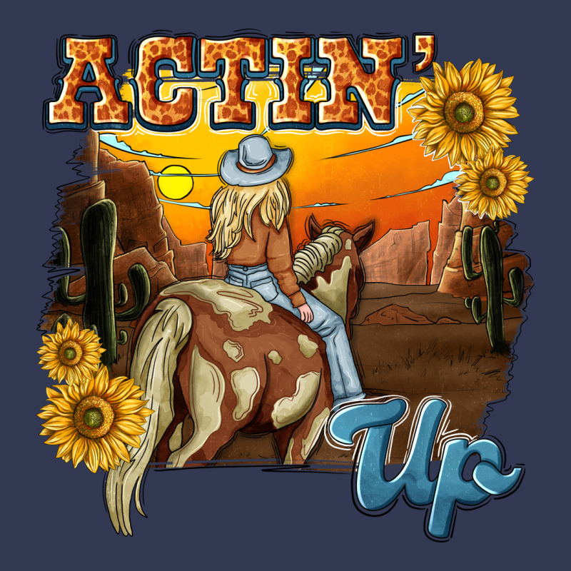 Actinup With Cowgirl Heavyweight Hoodie by NancyCooperArtShop | Teevron