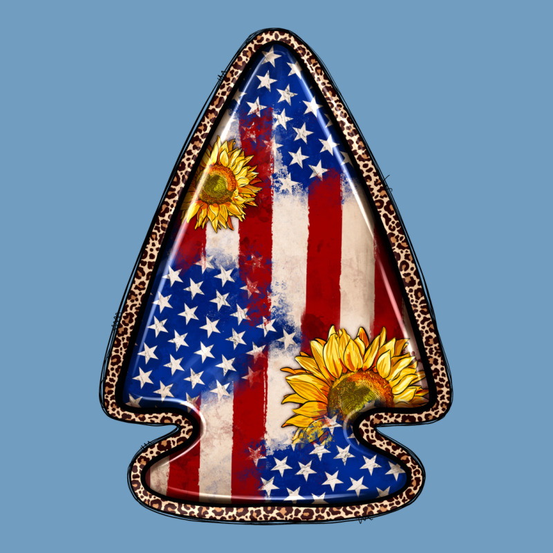 American Flag Sunflower Arrowhead Urban Heavy Tee by Zillion Design Studio | Teevron