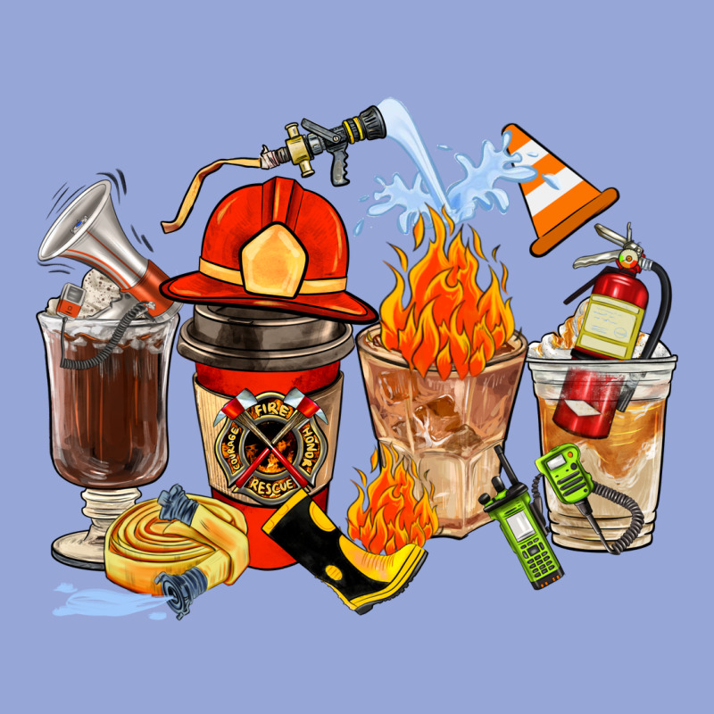 Firefighter Coffee Cups Classic Tee by FaDigitalArtStudio | Teevron