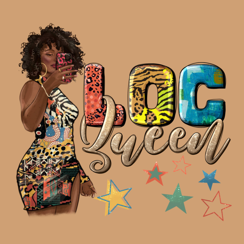 Afro Woman Loc Queen Vintage Tee by texasbilliewilder | Teevron