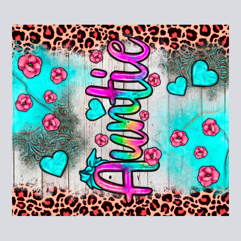 Auntie Leopard Turquoise Zipper Hoodie by JahusDesignShop | Teevron